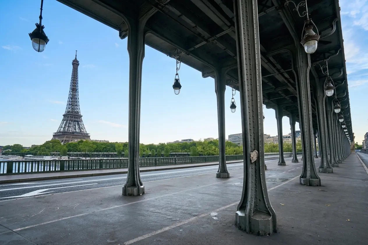 Pont Bir Hakeim, una de las mejores vistas para ver la Torre Eiffel
